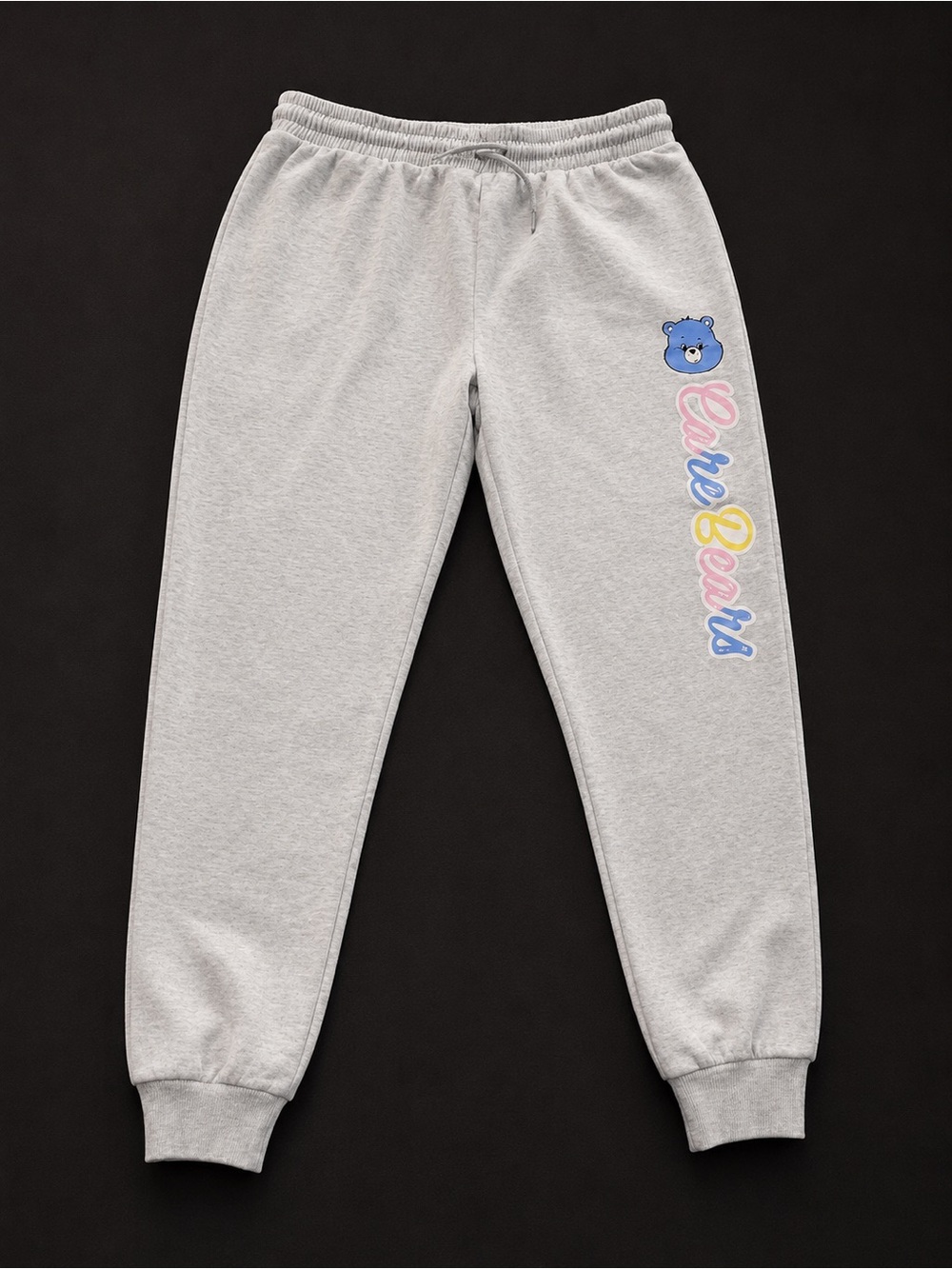 Care Bears Light Gray Sweatpants with Pastel Logo